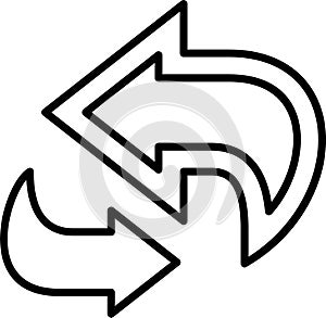 Refresh Outline Vector Icon