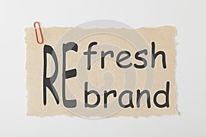 Refresh or Rebrand Concept