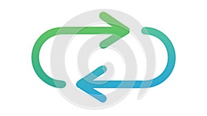 Refresh Reload Arrows Cycle Process Icon, vector design Generative AI