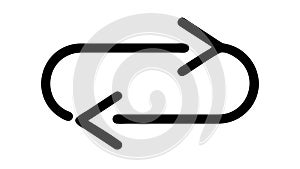 Refresh Reload Icon, Data Update, Loop Cycle Process, vector design Generative AI