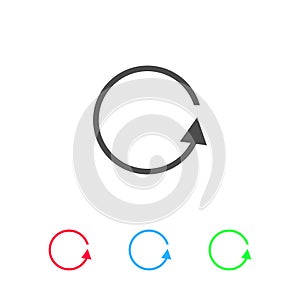 Refresh reload rotation loop icon flat