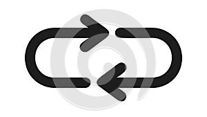 Refresh Repeat Cycle Icon Vector Graphic Element, vector design Generative AI