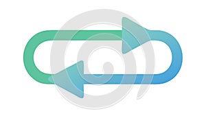 Refresh Repeat Loop Reload Cycle Icon Vector, vector design Generative AI