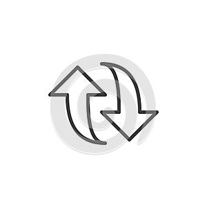 Refresh repost line icon