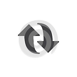 Refresh repost solid vector icon