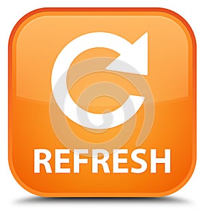 Refresh (rotate arrow icon) special orange square button