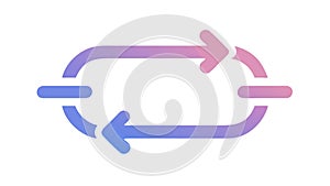 Refresh or Synchronization Arrows for Data Update, vector design Generative AI