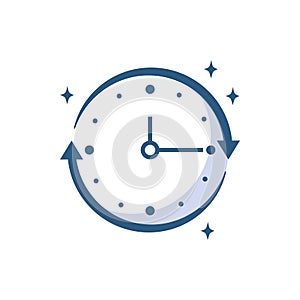 Refresh time progress line style icon