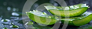 Refreshing Aloe Vera Plant in a Sunny Garden - Natural Greenery and Health Benefits for Skin and Body