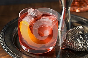 Refreshing Boozy Boulevardier Cocktail