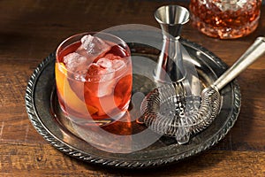 Refreshing Boozy Boulevardier Cocktail