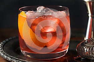 Refreshing Boozy Boulevardier Cocktail