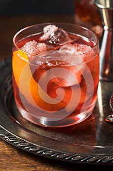 Refreshing Boozy Boulevardier Cocktail