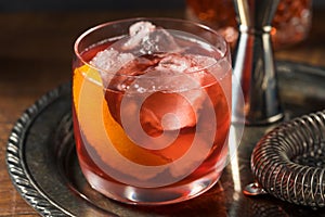 Refreshing Boozy Boulevardier Cocktail