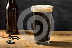 Refreshing Boozy Dark Stout Beer
