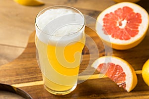 Refreshing Boozy Grapefruit Radler Shandy