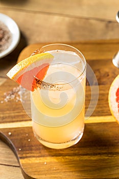 Refreshing Boozy Mezcal Spicy Paloma