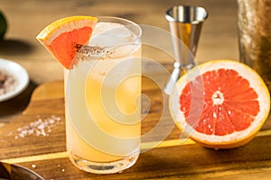 Refreshing Boozy Mezcal Spicy Paloma