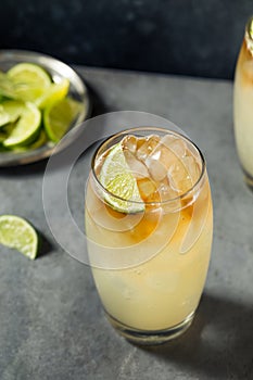 Refreshing Boozy Rum Dark and Stormy Cocktail