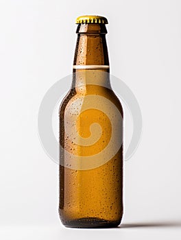 Refreshing bottle of cold beer