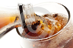 Refreshing Brown Soda with Ice