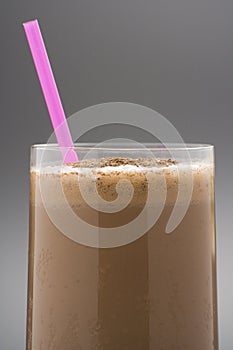 Refreshing chocolate shake with chocolate Birutes