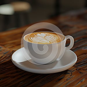 Refreshing coffee art to rejuvenate