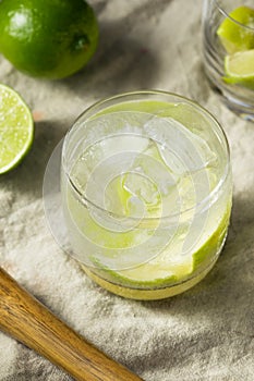 Refreshing Cold Caipirinha Cocktail with Cachaca