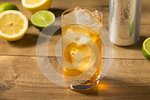 Refreshing Cold Ginger Beer Drink