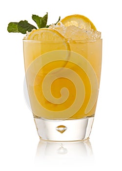 Refreshing cold lemon Cocktail