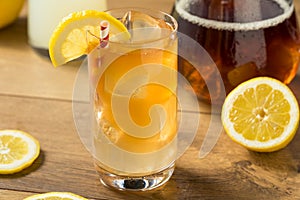 Refreshing Cold Lemonade and Iced Tea photo