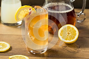 Refreshing Cold Lemonade and Iced Tea