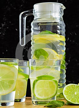 Refreshing drink of lemon, Infused Water