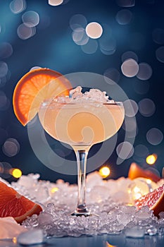 Refreshing Drink With Orange Slice
