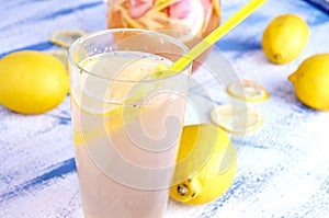 Refreshing Homemade Ice Cold Strawberry Lemonade