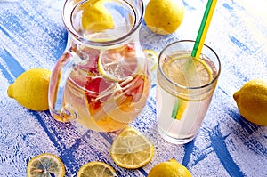 Refreshing Homemade Ice Cold Strawberry Lemonade