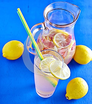 Refreshing Homemade Ice Cold Strawberry Lemonade