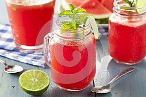 Refreshing Homemade Watermelon Agua Fresca photo