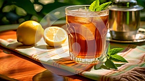 Refreshing Iced Tea on a Sunny Picnic Day