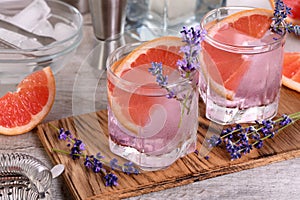 Refreshing lavender paloma