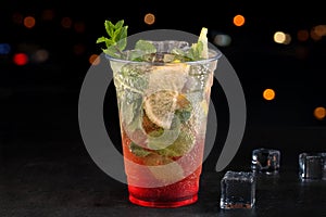 Refreshing Mint Cold Summer Drink