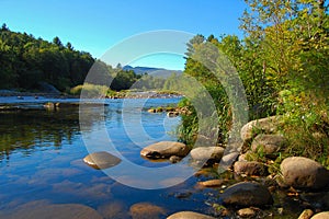 Refreshing mountain stream photo