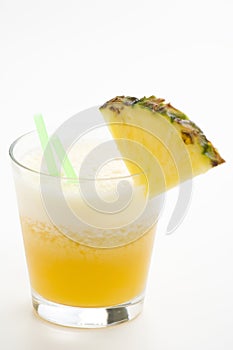 Refreshing pineapple and orange milkshake