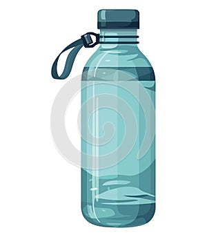 Refreshing purified water in plastic bottle