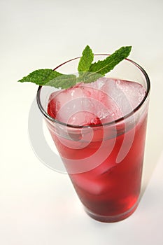 Refreshing Red Cocktail Beverage