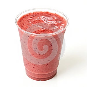 Smoothie isolated on white background photo