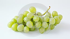 Refreshing Splendor: Captivating Bunch and Single Green Grapes