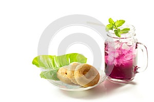 Refreshing summer drinks in jar