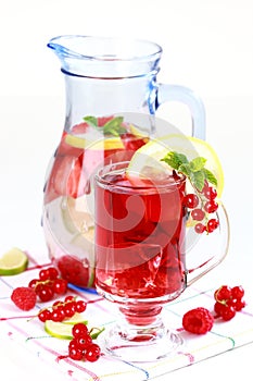 Refreshing summer ice tea photo