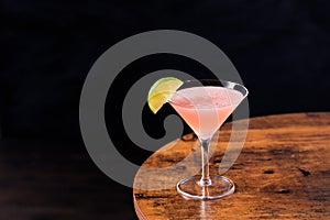 Refreshing Vodka Cosmopolitan Martini Cocktail